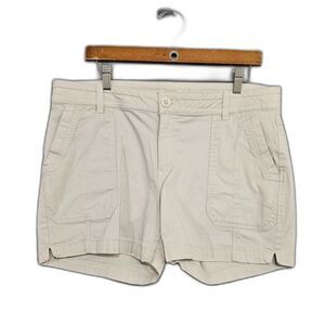 prAna Sz 14 Women's Elle Short Safari Organic Cotton Travel Summer Hike